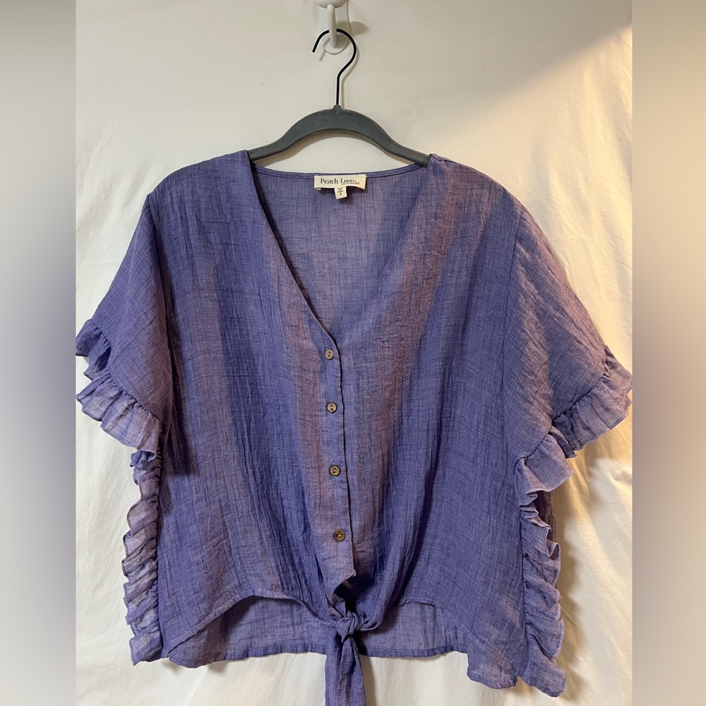 Peach Love cotton top SZ small